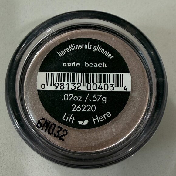 bareMinerals NUDE BEACH Eyeshadow Beige Shimmer Loose Mineral 57 g / .02 oz NWT - Picture 1 of 3